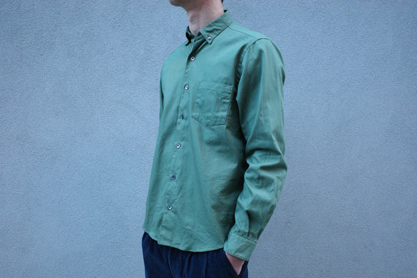 Steven Alan The Single Needle Shirt Spruce | Oxford