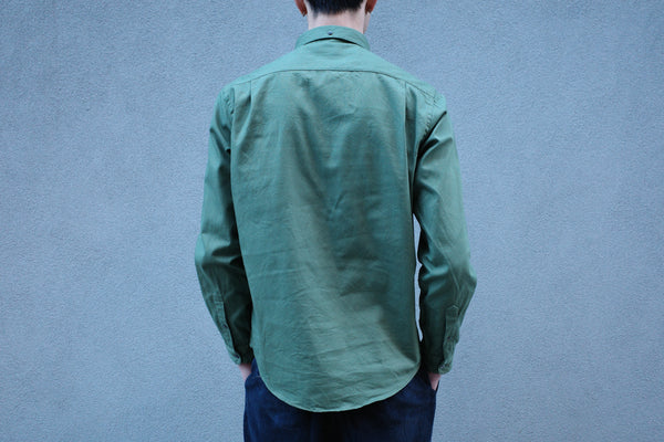 Steven Alan The Single Needle Shirt Spruce | Oxford