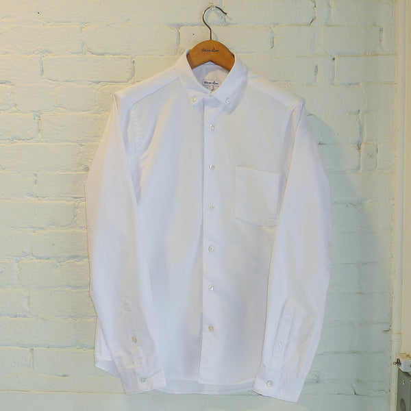 Steven Alan The Single Needle Shirt White Coolmax