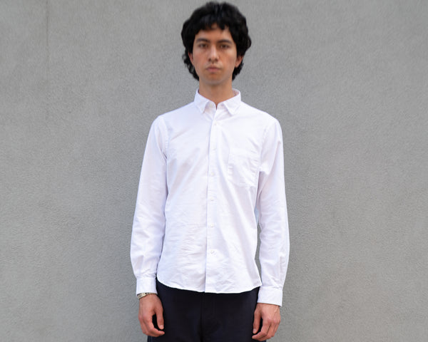 steven alan The Single Needle Shirt White Coolmax