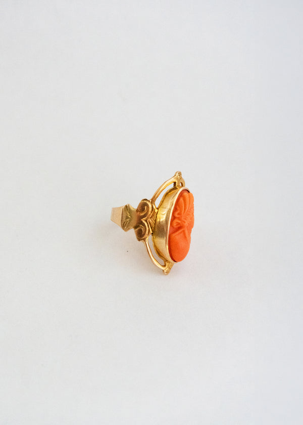 Steven Alan Vintage Carved Woman Ring
