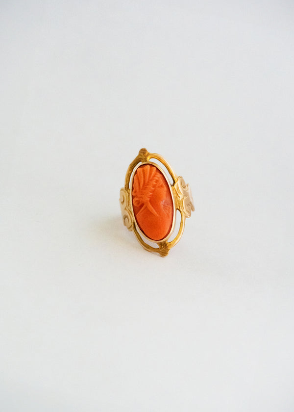 steven alan Vintage Carved Woman Ring