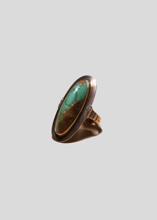 steven alan Vintage Ring with Matrix Turquoise