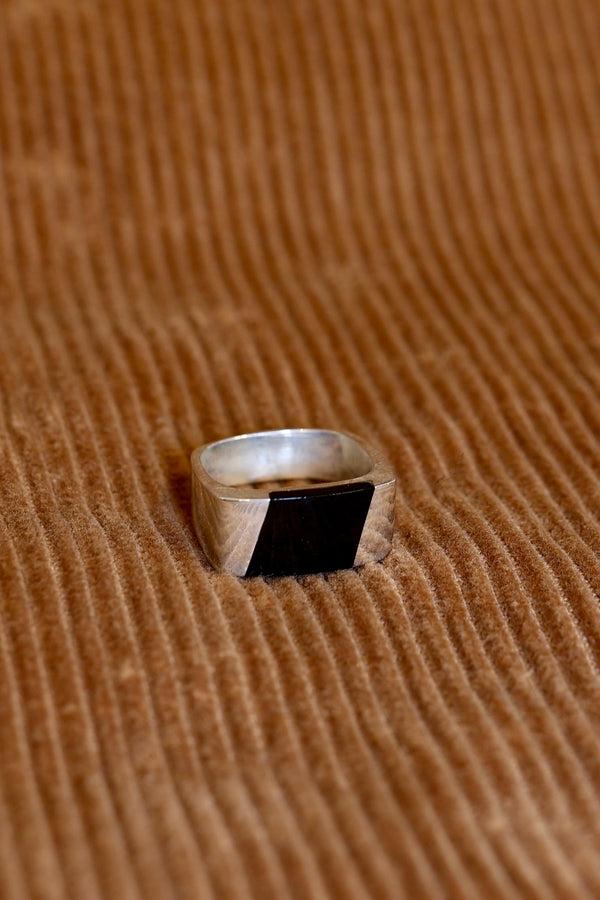 steven alan Vintage sterling silver ring with onyx