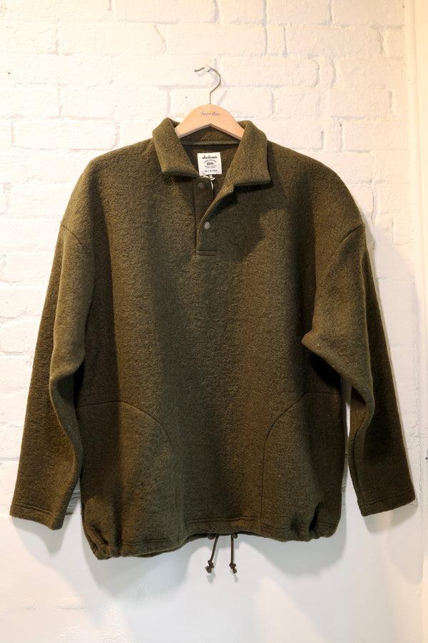 steven alan Wool Himo Polo Olive