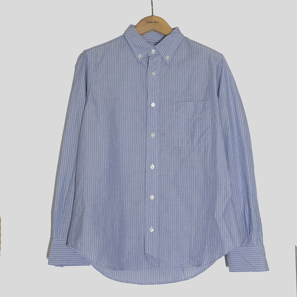 steven alan The Collegiate Shirt Blue/White Pencil Stripe