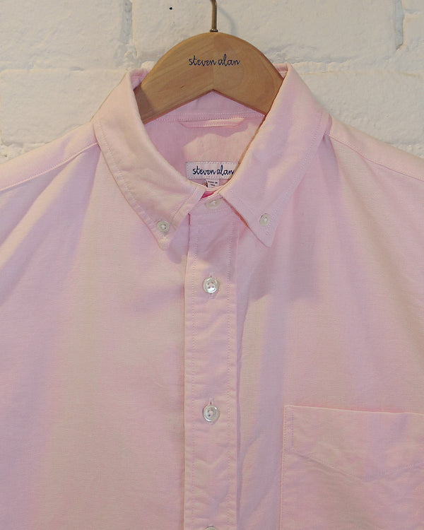 Steven Alan The Collegiate Short Sleeve Shirt Northern Pink