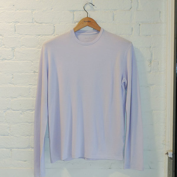 Steven Alan The Pique Long Sleeve Ultra Pale Lavender