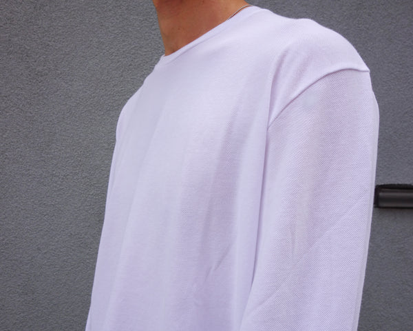 Steven Alan The Pique Long Sleeve Ultra Pale Lavender