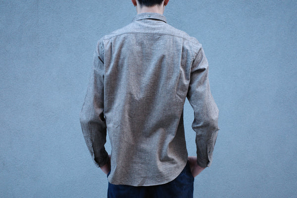 Steven Alan The Single Needle Shirt Chocolate Herringbone