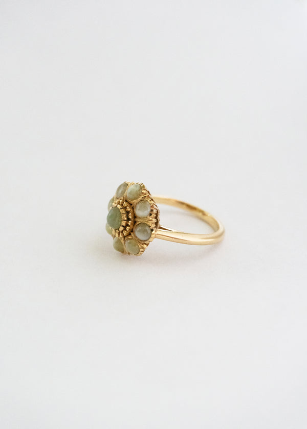 Steven Alan Vintage Cat's Eye Chrysoberyl Cluster Ring