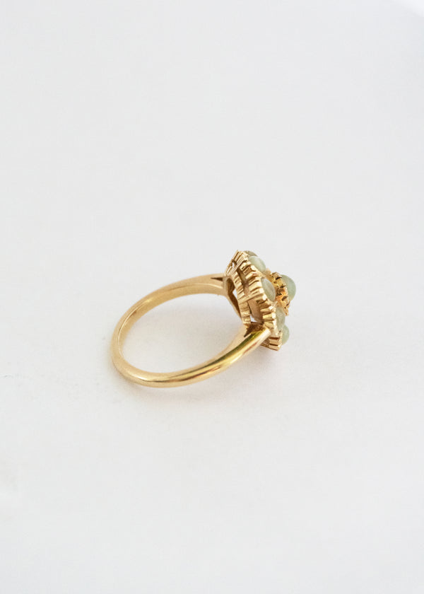 Steven Alan Vintage Cat's Eye Chrysoberyl Cluster Ring