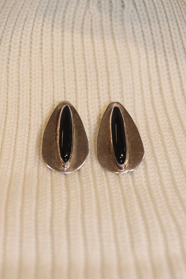 steven alan Vintage sterling silver earrings with onyx