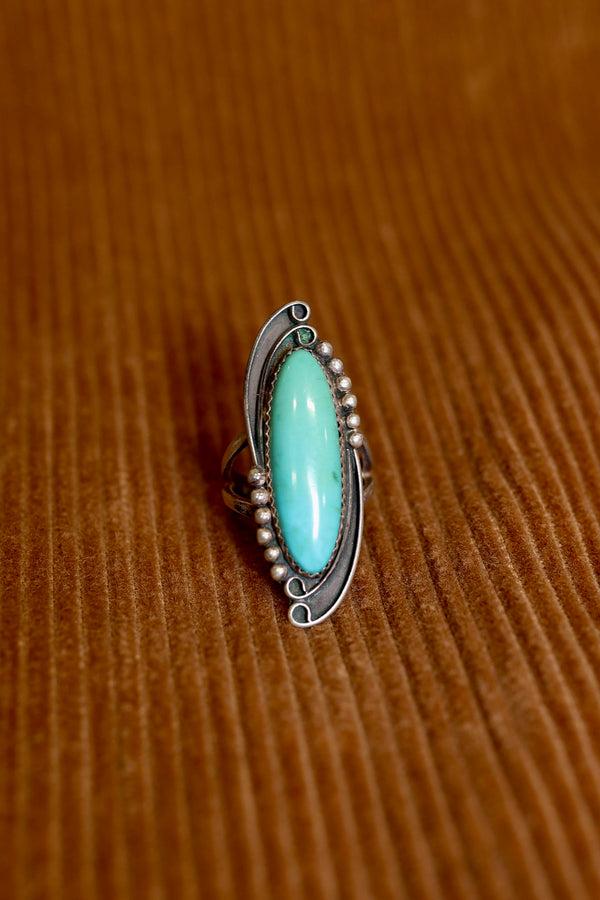 Steven Alan Vintage Sterling Silver Ring With Turquoise