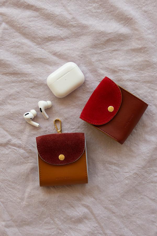 Sticky Lemon AirPods Case | Coloré | Brick Red + Sunset Orange + Wine Red