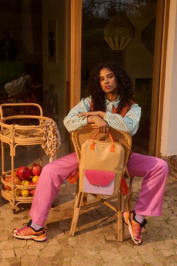 Sticky Lemon Backpack | Il Sole | Coloré | Affogato Beige + Sunset Lilac + Positano Purple