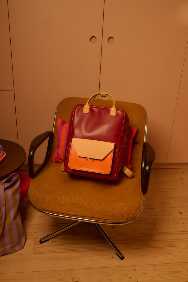 Sticky Lemon Backpack | Il Sole | Coloré | Cherry Red + Arancia Orange + Vanilla Gelato