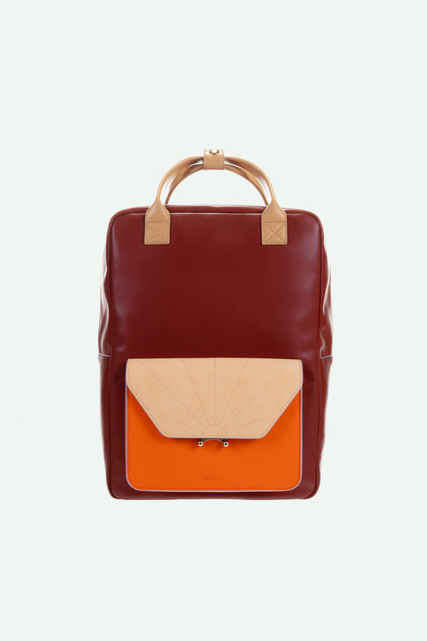 sticky lemon backpack | il sole | coloré | cherry red + arancia orange + vanilla gelato