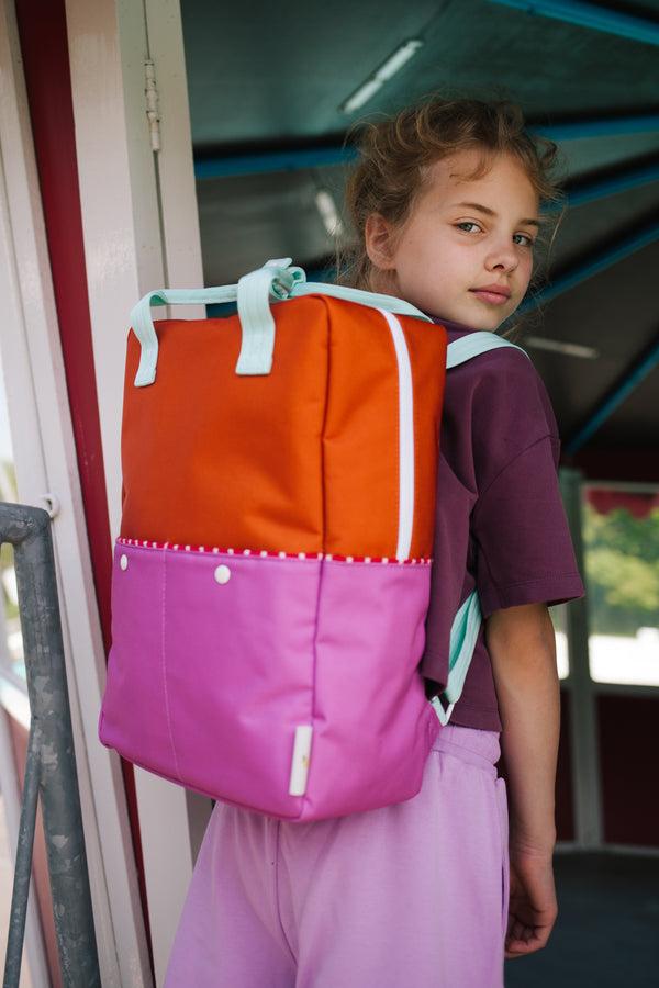 Sticky Lemon Backpack Large | Better Together | Colourblocking | Gravel Orange