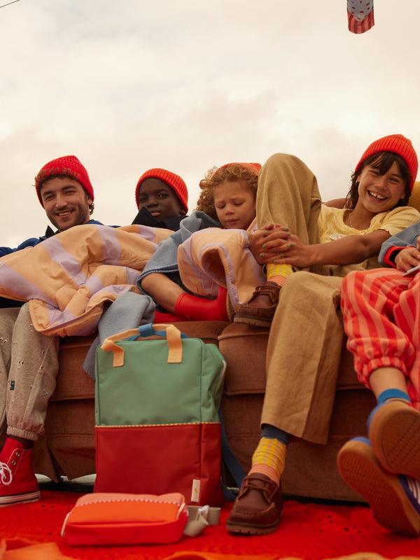 Sticky Lemon Backpack Large | Colourblocking | Aquatic Green + Shipwreck Rust