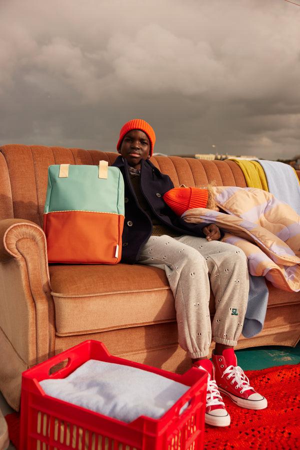 Sticky Lemon Backpack Large | Colourblocking | Aquatic Green + Shipwreck Rust