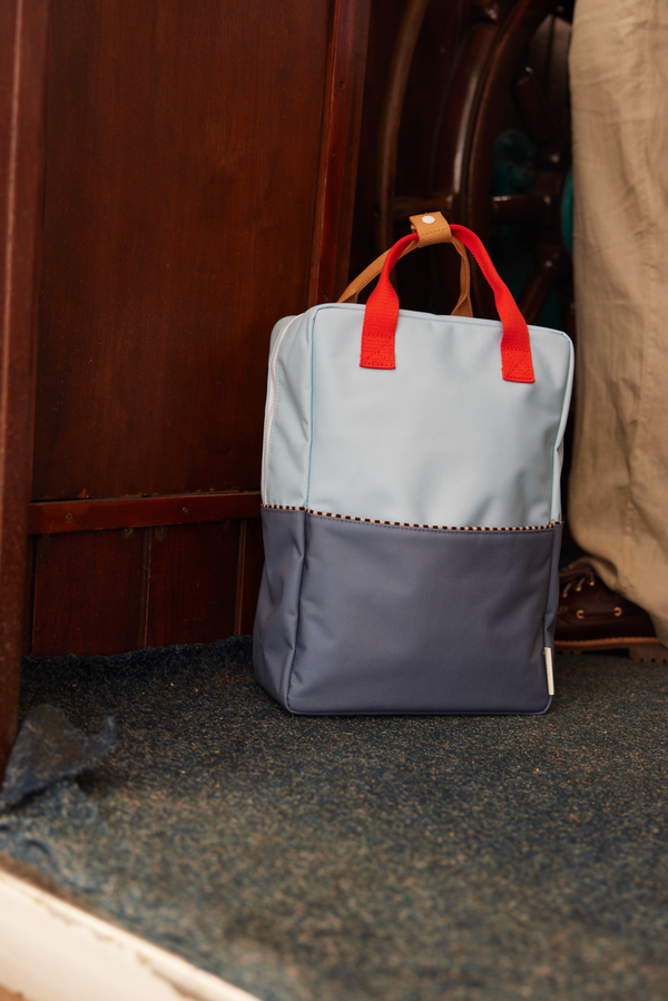 Sticky Lemon Backpack Large | Colourblocking | Zissou Blue + Blue Whale