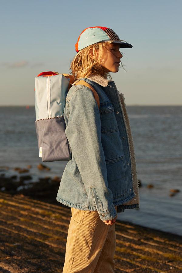 Sticky Lemon Backpack Large | Colourblocking | Zissou Blue + Blue Whale