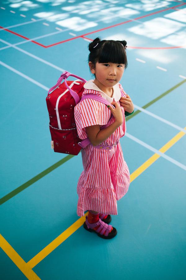 Sticky Lemon Backpack Medium | Better Together | Special Edition | Eyes | Basketball Red