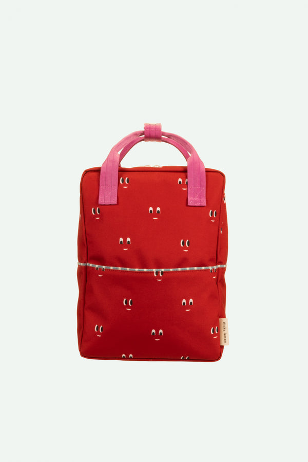 sticky lemon backpack medium | better together | special edition | eyes | basketball red