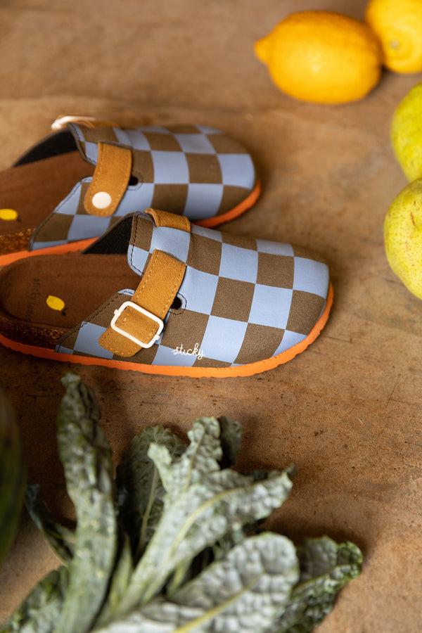 Sticky Lemon Clogs | Farmhouse | Soil Green + Blooming Purple