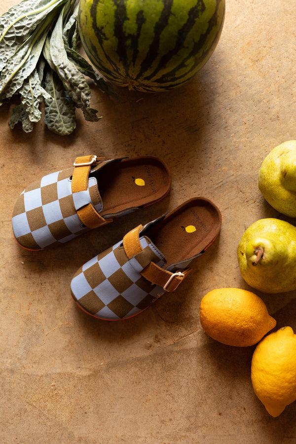 Sticky Lemon Clogs | Farmhouse | Soil Green + Blooming Purple