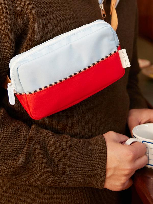 Sticky Lemon Fanny Pack | Colourblocking | Zissou Blue + Red Hat