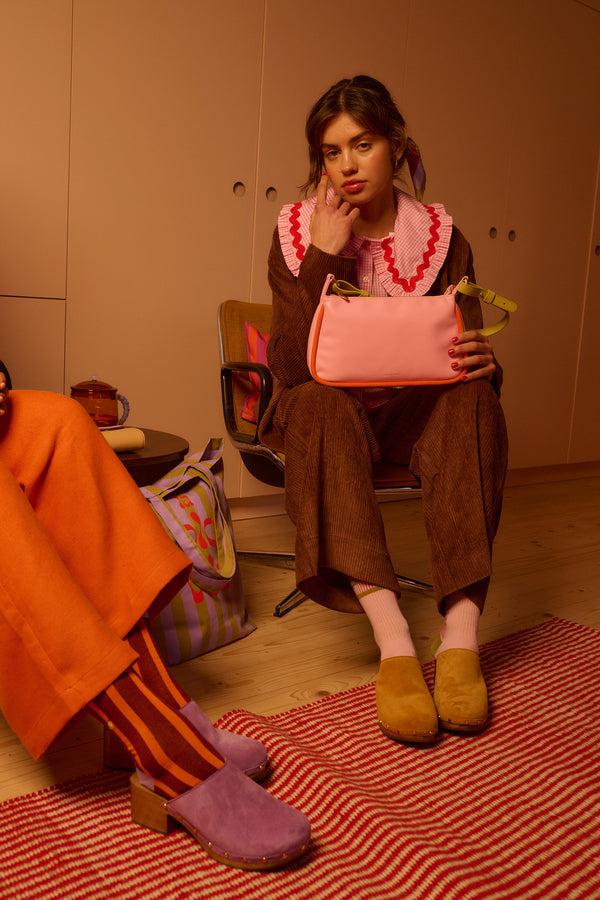 Sticky Lemon Hand Bag | Il Sole | Dolce Pink + Arancia Orange