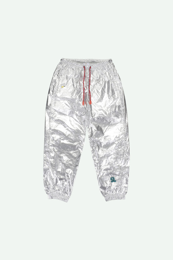 sticky lemon joggers | better together | metallic silver