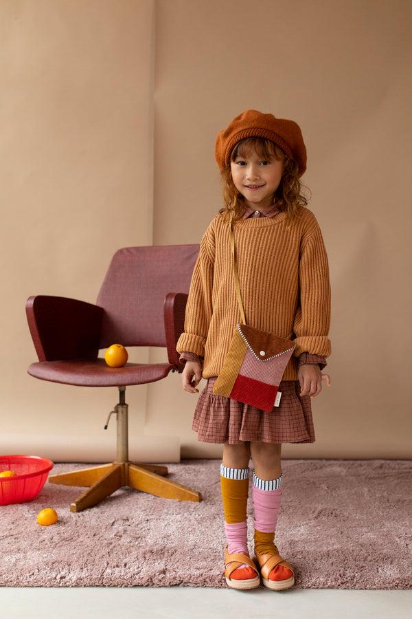 Sticky Lemon Knee High Socks | Duo Tone | Dusty Pink + Dijon