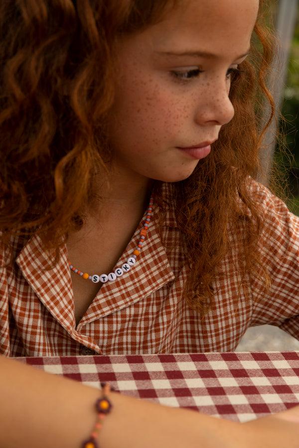 Sticky Lemon Necklace | Sticky | Mauve Lilac + Orange Juice