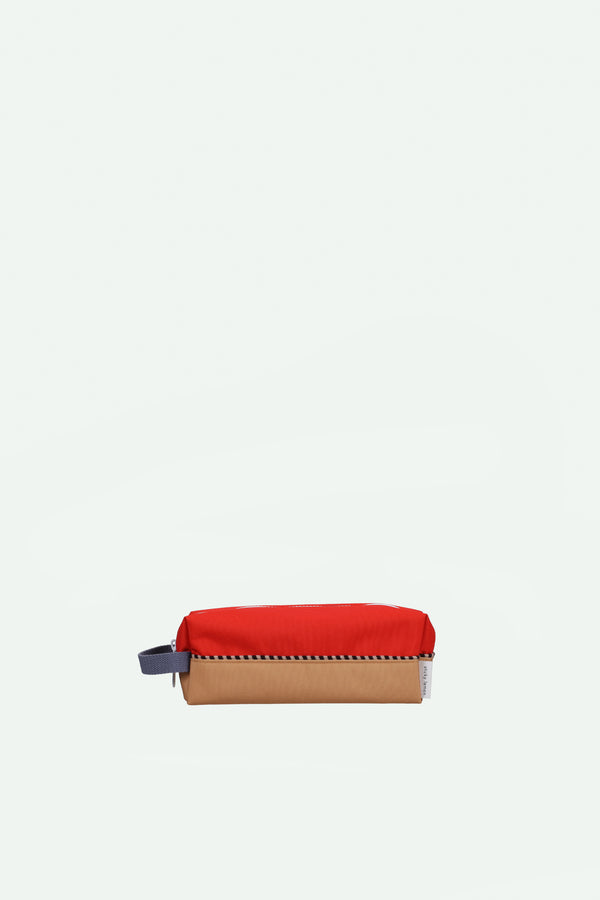 sticky lemon pencil case | colourblocking | red hat + jane beige