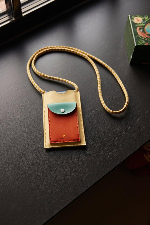 Sticky Lemon Phone Pouch | Colourblocking | Sandy Yellow