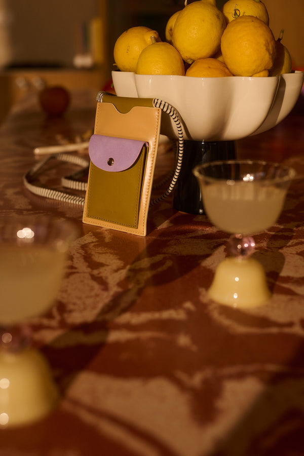 Sticky Lemon Phone Pouch | Il Sole | Coloré | Affogato Beige + Costa Green + Sunset Lilac