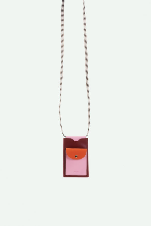 sticky lemon phone pouch | il sole | colore | cherry red + dolce pink + arancia orange