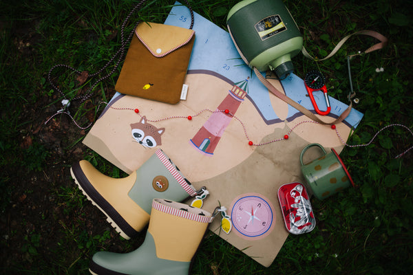 Sticky Lemon Rain Boots | Meet Me In The Meadows | Racoon