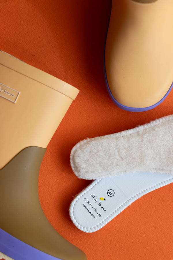 Sticky Lemon Rainboots | Farmhouse | Pear Jam + Soil Green + Blooming Purple