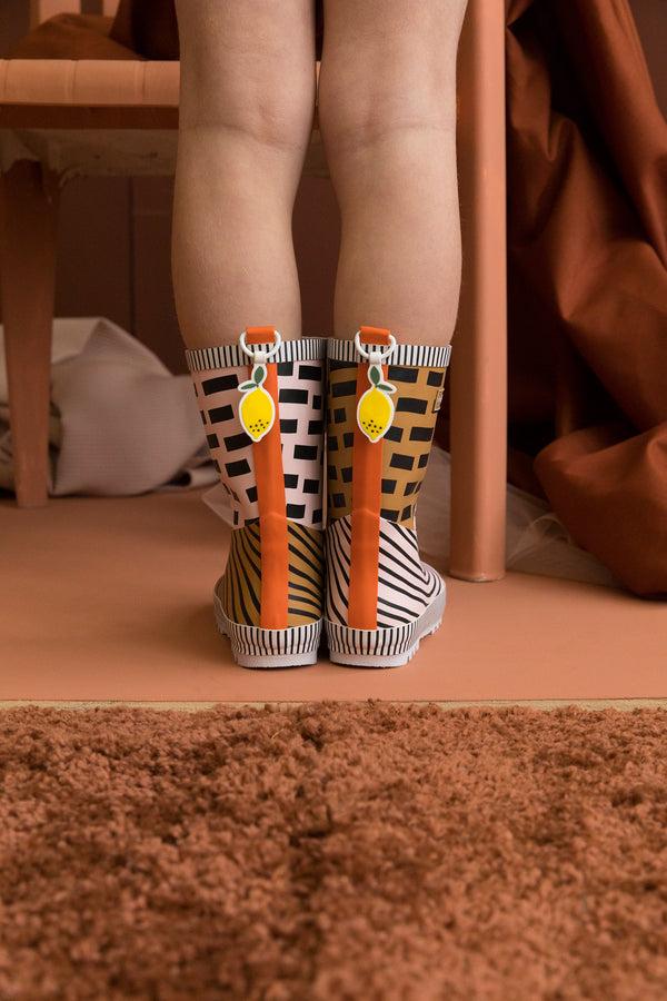 Sticky Lemon Rainboots | Special Edition | Panache Gold + Mendl's Pink + Royal Orange