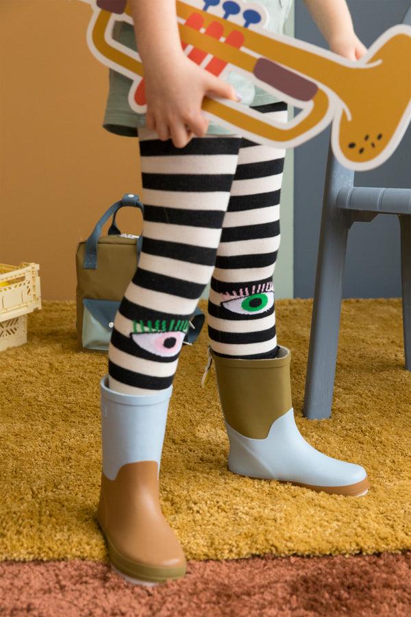 Sticky Lemon Rainboots | Three Tones - Henckle's Blue + Sugar Brown + Madame Olive