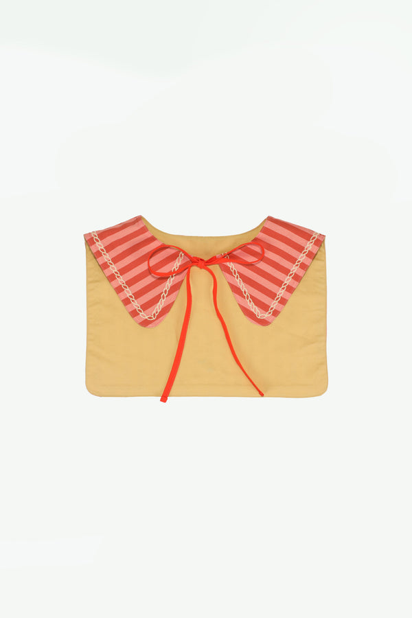 sticky lemon sailor collar | stripes | coral pink + shipwreck rust