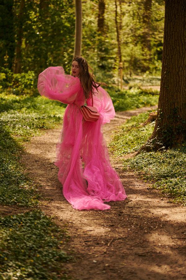 Sticky Lemon Satchel | La Promenade | Ton Sur Ton | Tulip Pink