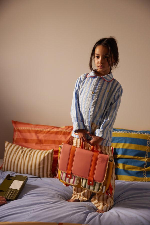 Sticky Lemon School Bag | Coral Pink + Submarine Yellow
