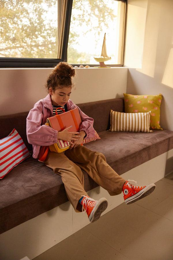 Sticky Lemon School Bag | Coral Pink + Submarine Yellow