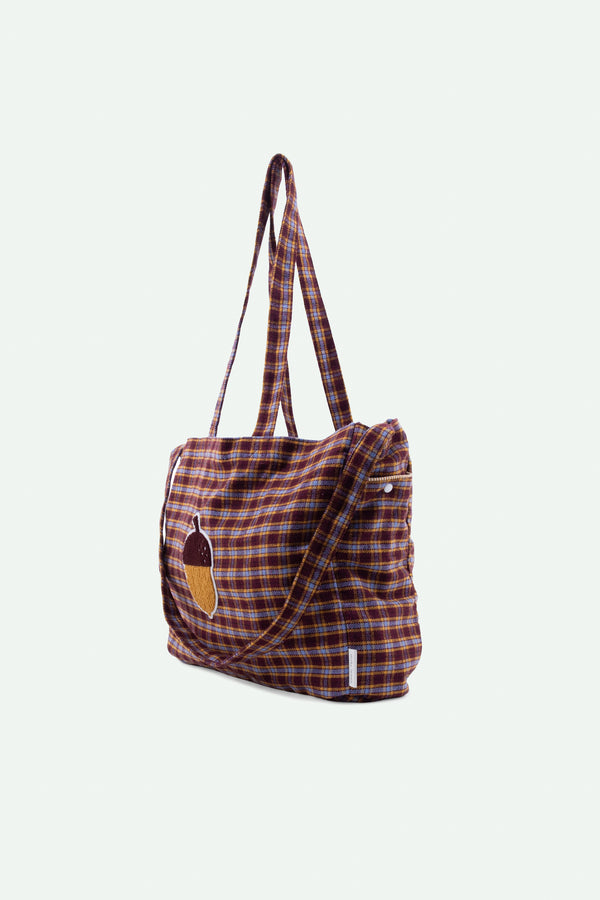 Sticky Lemon Shopper | Adventure Collection | Tartan Stormy Purple