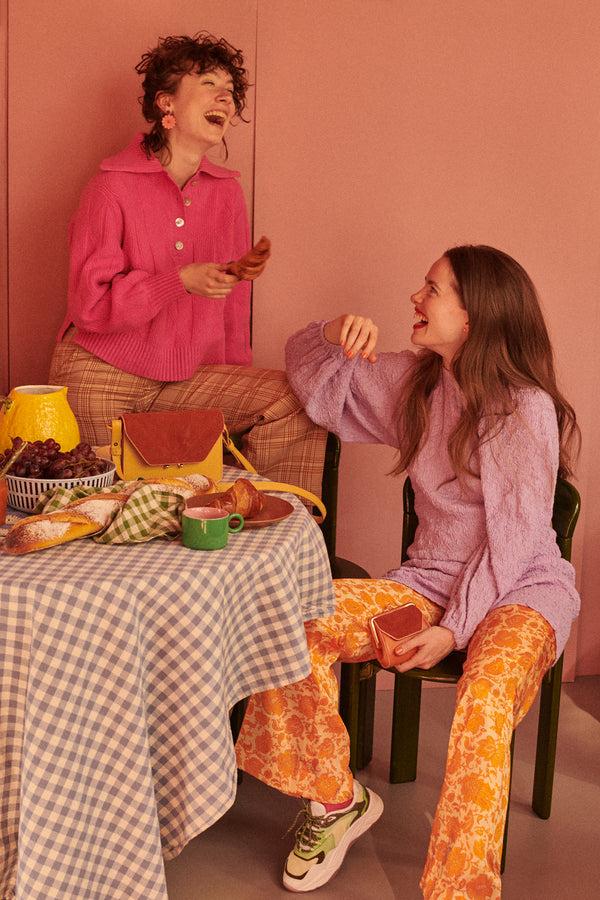 Sticky Lemon Shoulder Bag | La Promenade | Coloré | Madeleine Beige + Croissant Brown